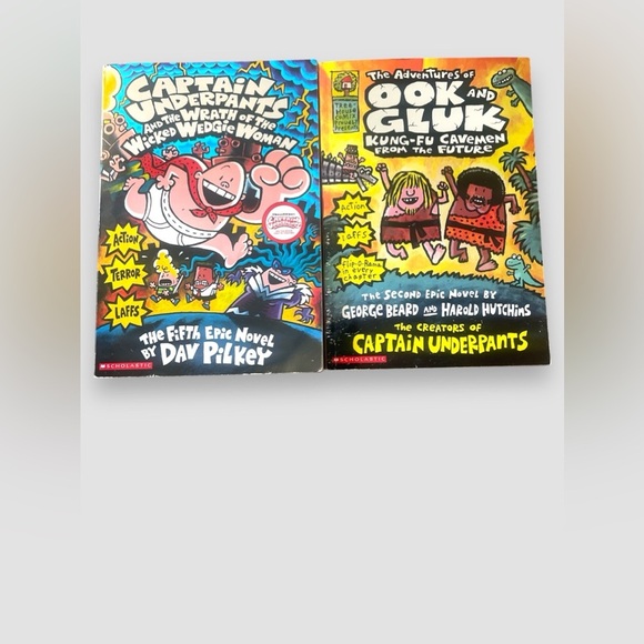 Lot of 5 Kids Books Dog Man Captain Underpants Grade School Scholastic Ages 7-12 - Picture 5 of 6